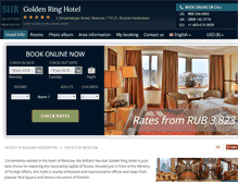 Tablet Screenshot of goldenringhotelmoscow.com